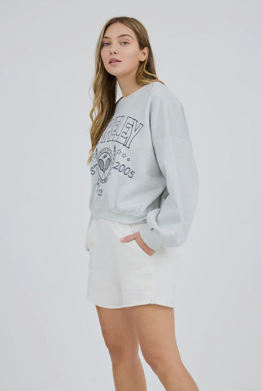 Tennis Club Embroidered Long Sleeve Sweatshirt