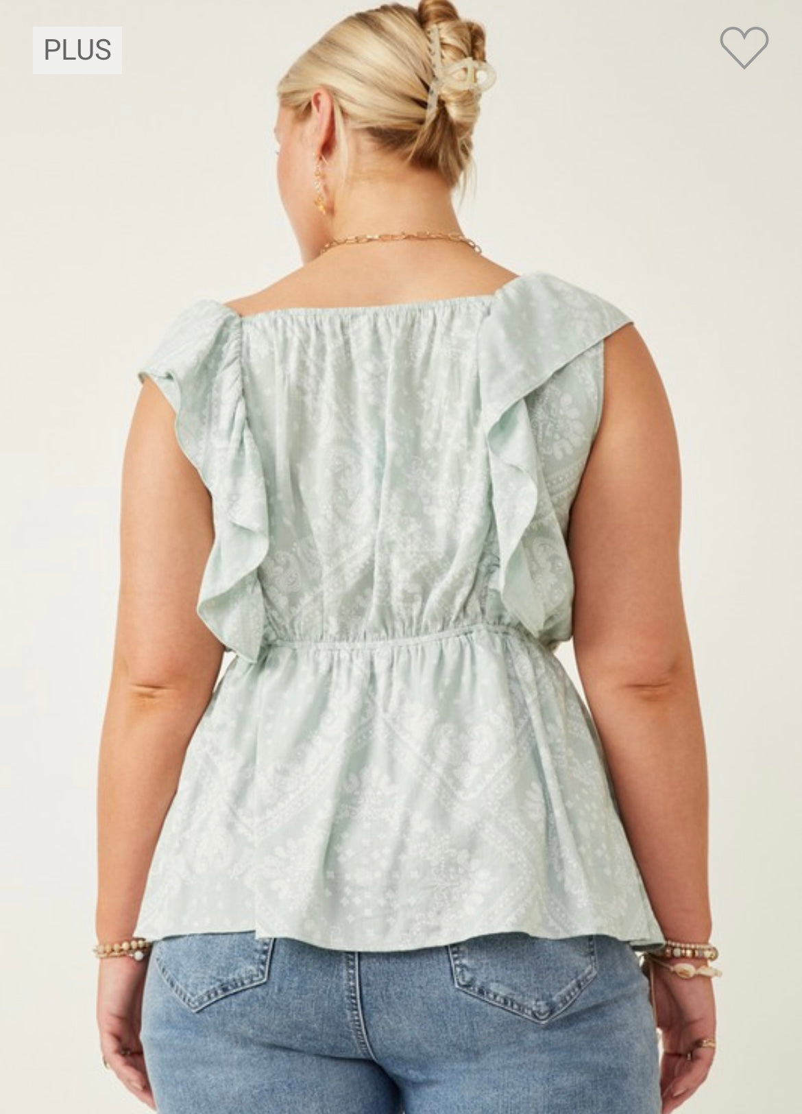 BOHO SMOCKED RUFFLE TANK