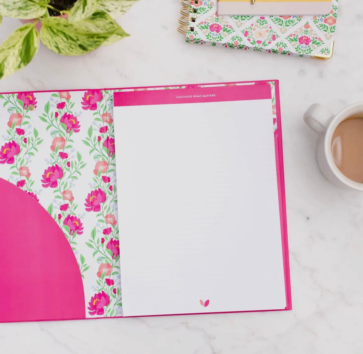 Peony Blooms Padfolio