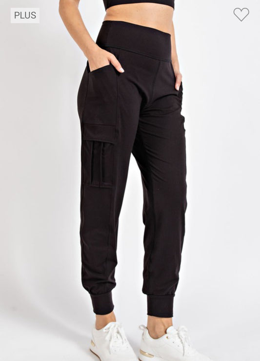 LUXE JOGGERS: BLACK