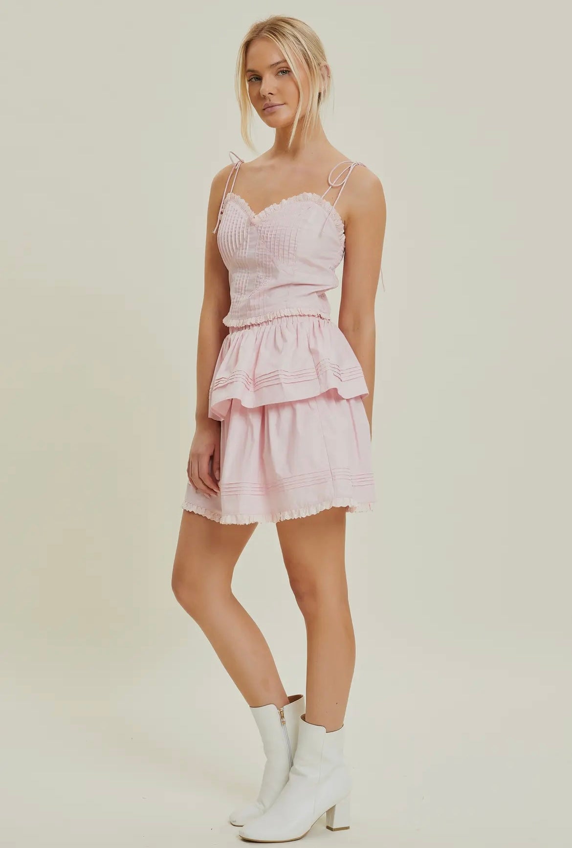 Poplin Corset Bustier Top