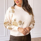 Champagne Garden Sweater in Ivory