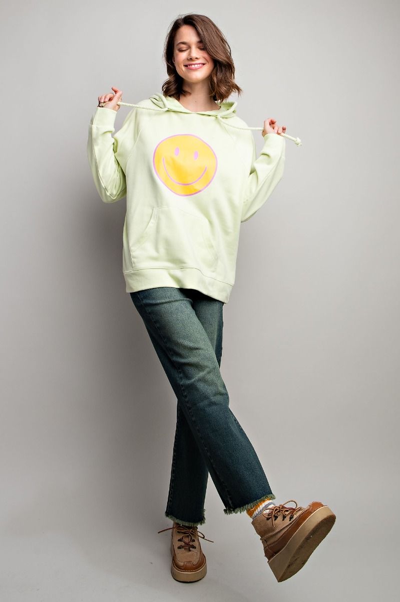 SMILEY FACE PULLOVER HOODIE