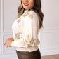 Champagne Garden Sweater in Ivory