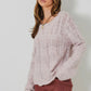 Dusty Lavender Pointelle Knit Sweater