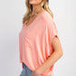 PEACH OVERSIZED TUNIC TOP