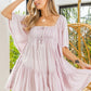 LAVENDER BUTTERFLY SLEEVE DRESS