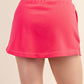 FLAMINGO PINK FRENCH TERRY SKORT