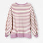 Dark Mauve Stripe Sweatshirt