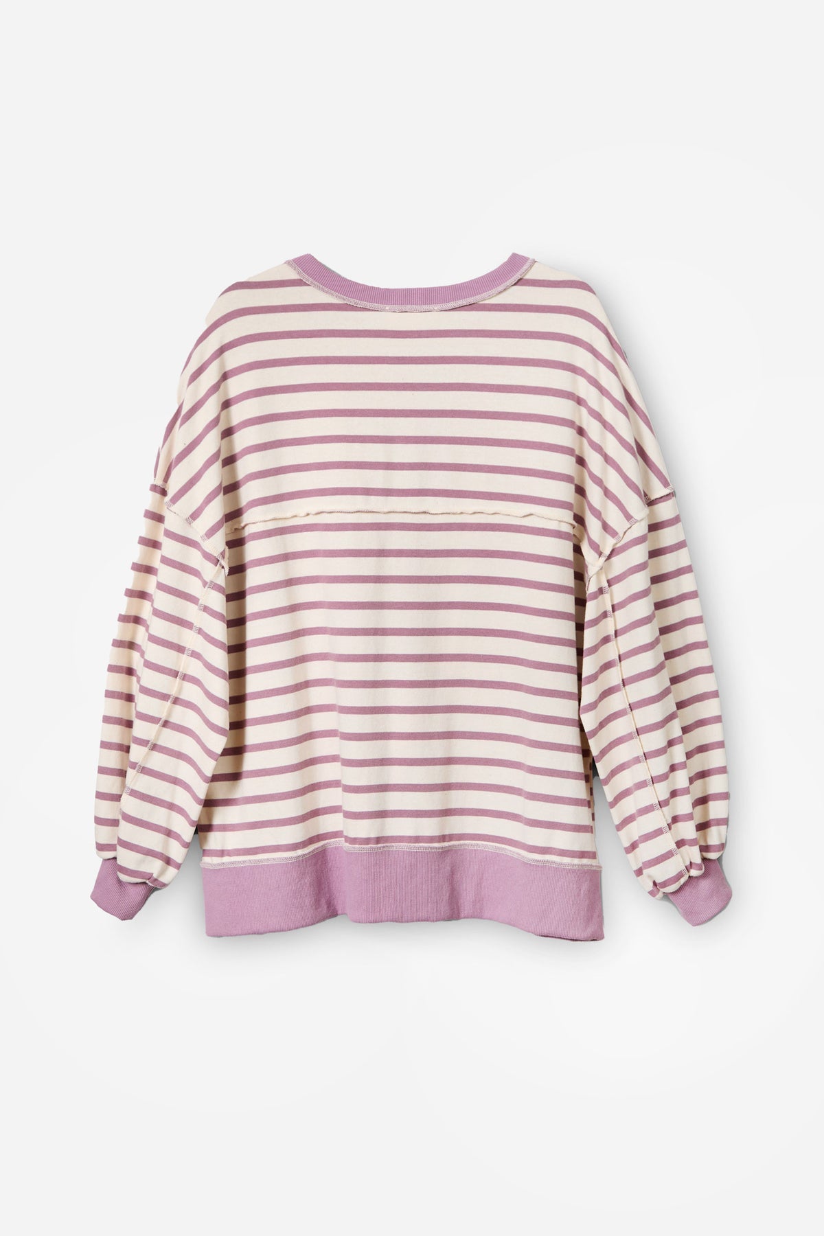 Dark Mauve Stripe Sweatshirt