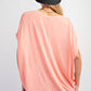 PEACH OVERSIZED TUNIC TOP