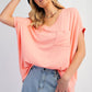 PEACH OVERSIZED TUNIC TOP