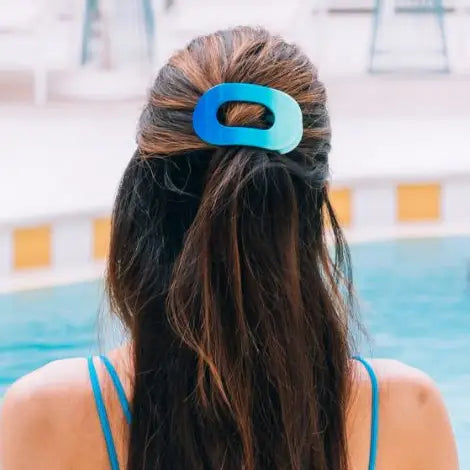 Poolside Medium Flat Round Hair Clip