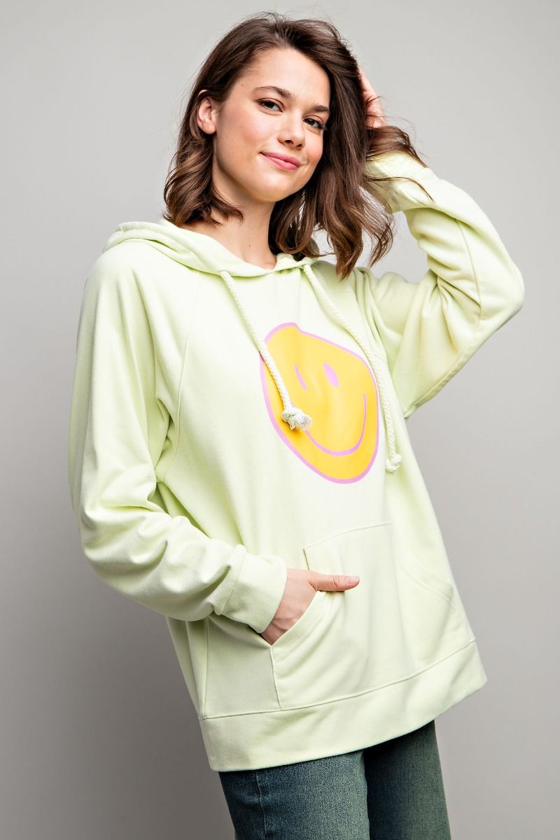 SMILEY FACE PULLOVER HOODIE