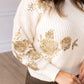 Champagne Garden Sweater in Ivory