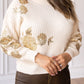 Champagne Garden Sweater in Ivory