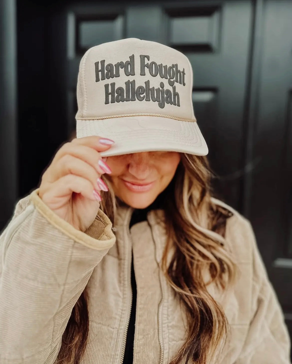 Hard Fought Hallelujah Trucker Hat