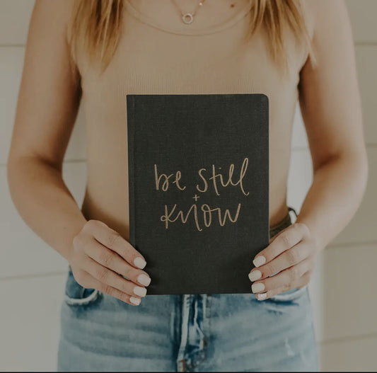 BE STILL AND KNOW FABRIC JOURNAL