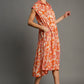 PINK & ORANGE ORGANZA DRESS