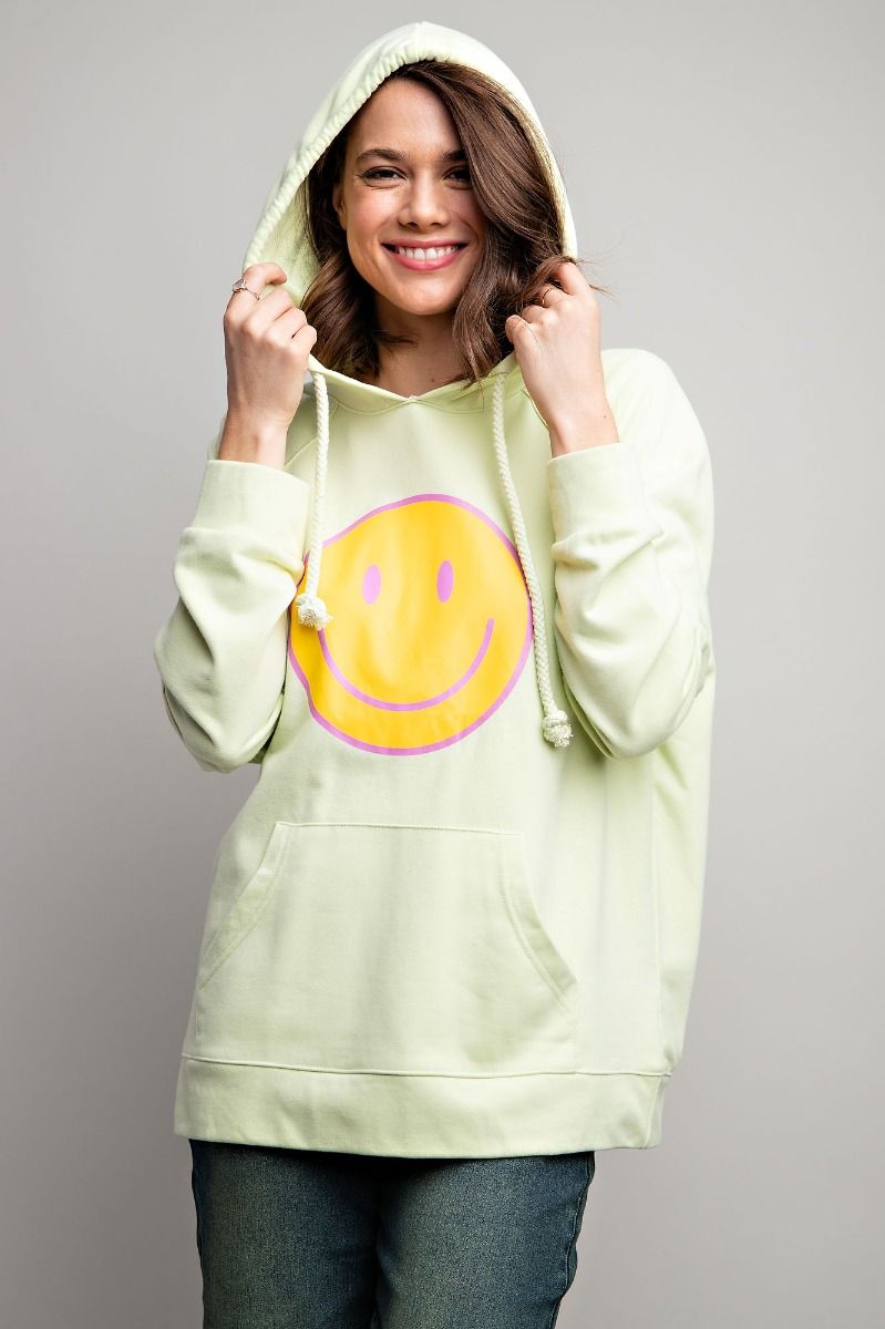 SMILEY FACE PULLOVER HOODIE