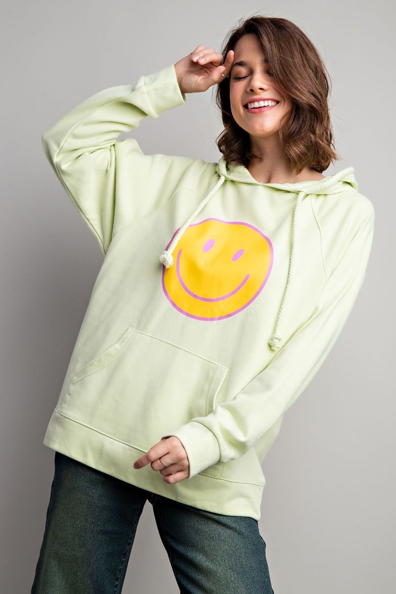 SMILEY FACE PULLOVER HOODIE