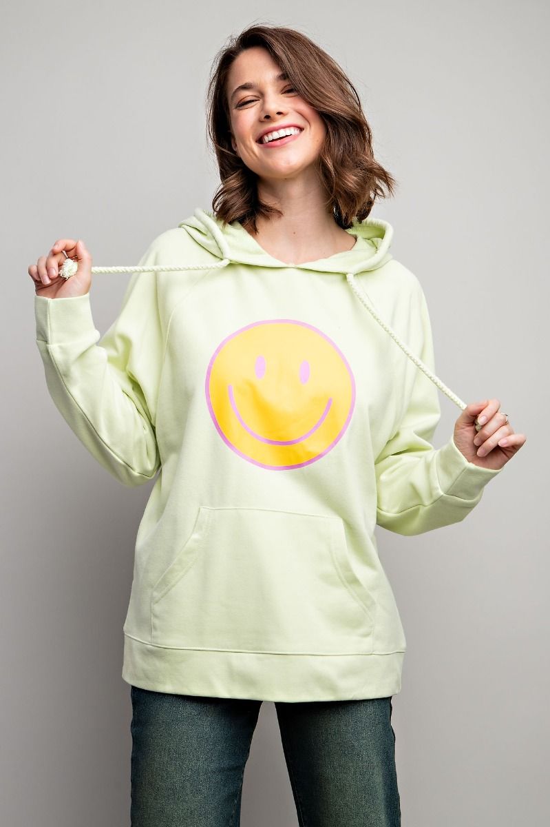 SMILEY FACE PULLOVER HOODIE