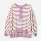 Dark Mauve Stripe Sweatshirt