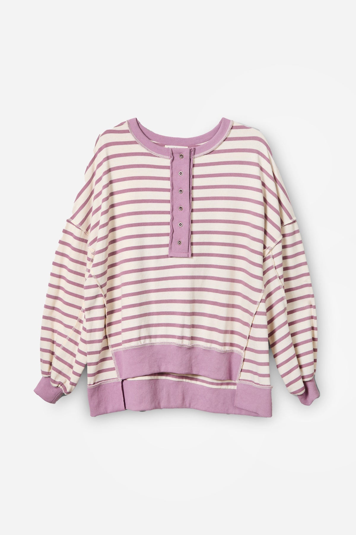 Dark Mauve Stripe Sweatshirt